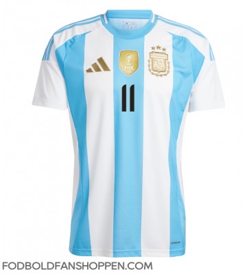 Argentina Angel Di Maria #11 Hjemmebanetrøje Copa America 2024 Kortærmet